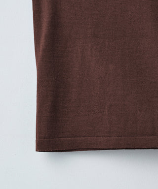 Wool cashmere long-sleeve knit tee