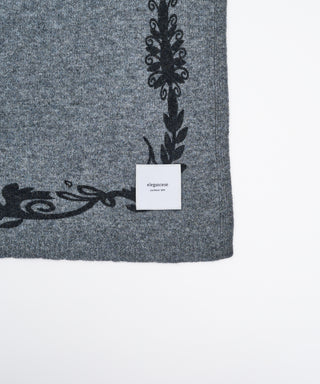 Print-knit scarf