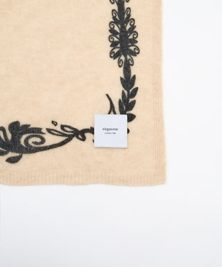 Print-knit scarf