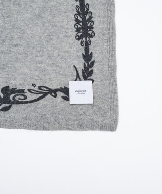 Print-knit scarf