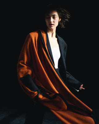Mesh cashmere stole