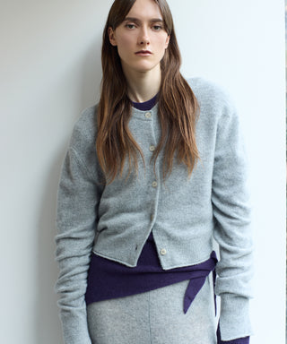 Sheer cashmere cardigan