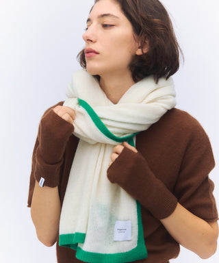 Sheer cashmere warmer short 25aw