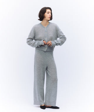 Sheer cashmere pants
