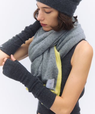 Sheer cashmere warmer long