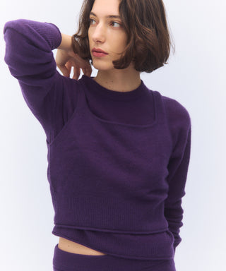 Sheer cashmere camisole