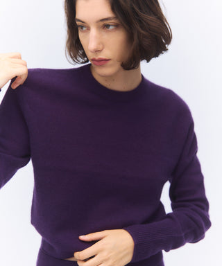 Sheer cashmere crew