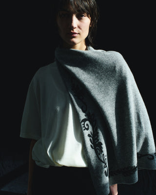 Print-knit scarf