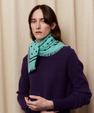 Cashmere dots scarf