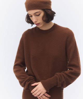 Sheer cashmere crew