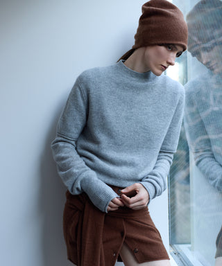 Sheer cashmere crew