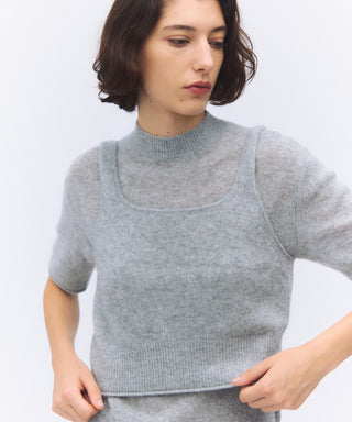 Sheer cashmere camisole