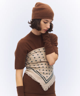 Sheer cashmere warmer long