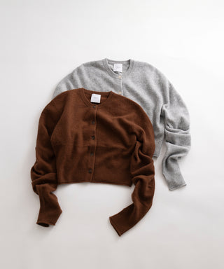 Sheer cashmere cardigan