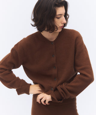 Sheer cashmere cardigan