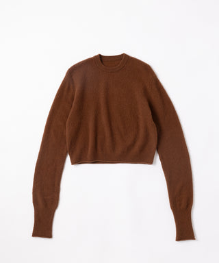 Sheer cashmere crew