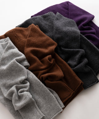 Sheer cashmere crew