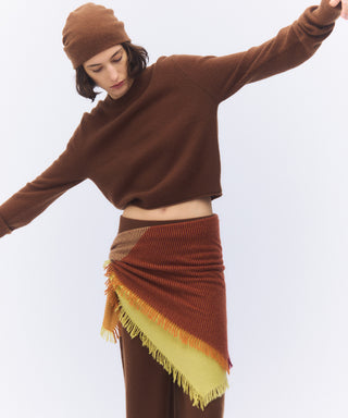 Sheer cashmere crew