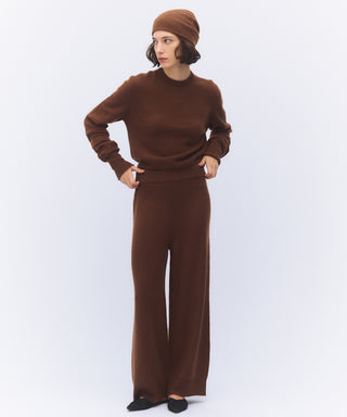 Sheer cashmere crew