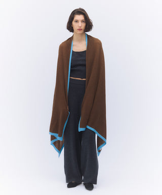 Mesh cashmere stole
