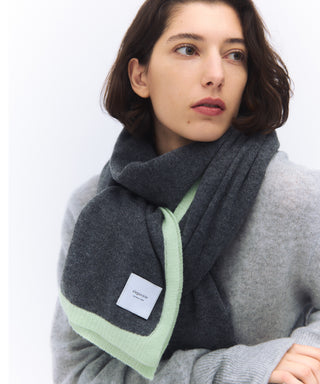 Mesh cashmere stole