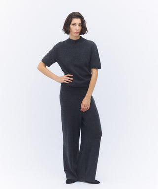 Sheer cashmere pants