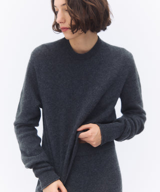 Sheer cashmere crew