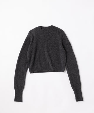 Sheer cashmere crew