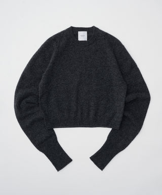 Sheer cashmere crew