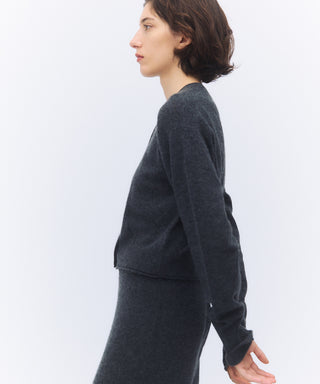 Sheer cashmere cardigan