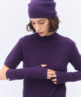 Sheer cashmere warmer long