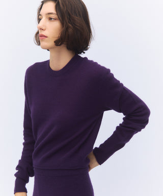 Sheer cashmere crew