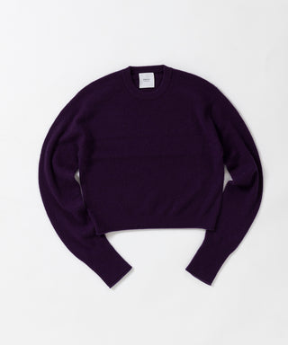 Sheer cashmere crew