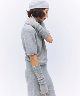 Sheer cashmere warmer long