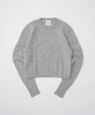 Sheer cashmere crew