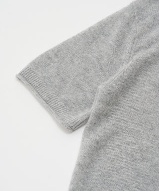 Sheer cashmere short sleeve