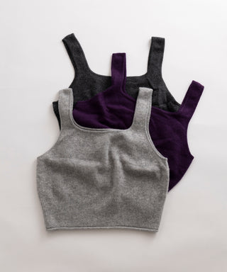 Sheer cashmere camisole