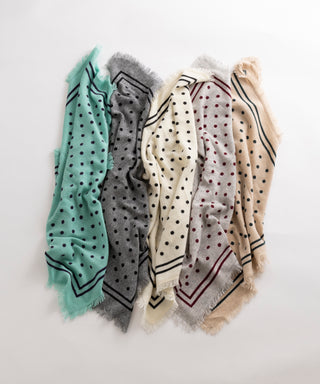 Cashmere dots scarf