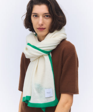 Mesh cashmere stole